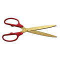 Ceremonial Ribbon Cutting Scissors with Red Handles / Gold Blades (25")